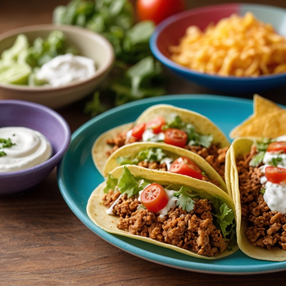 Sweet and Spicy Ground Turkey Tacos